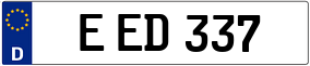 Trailer License Plate